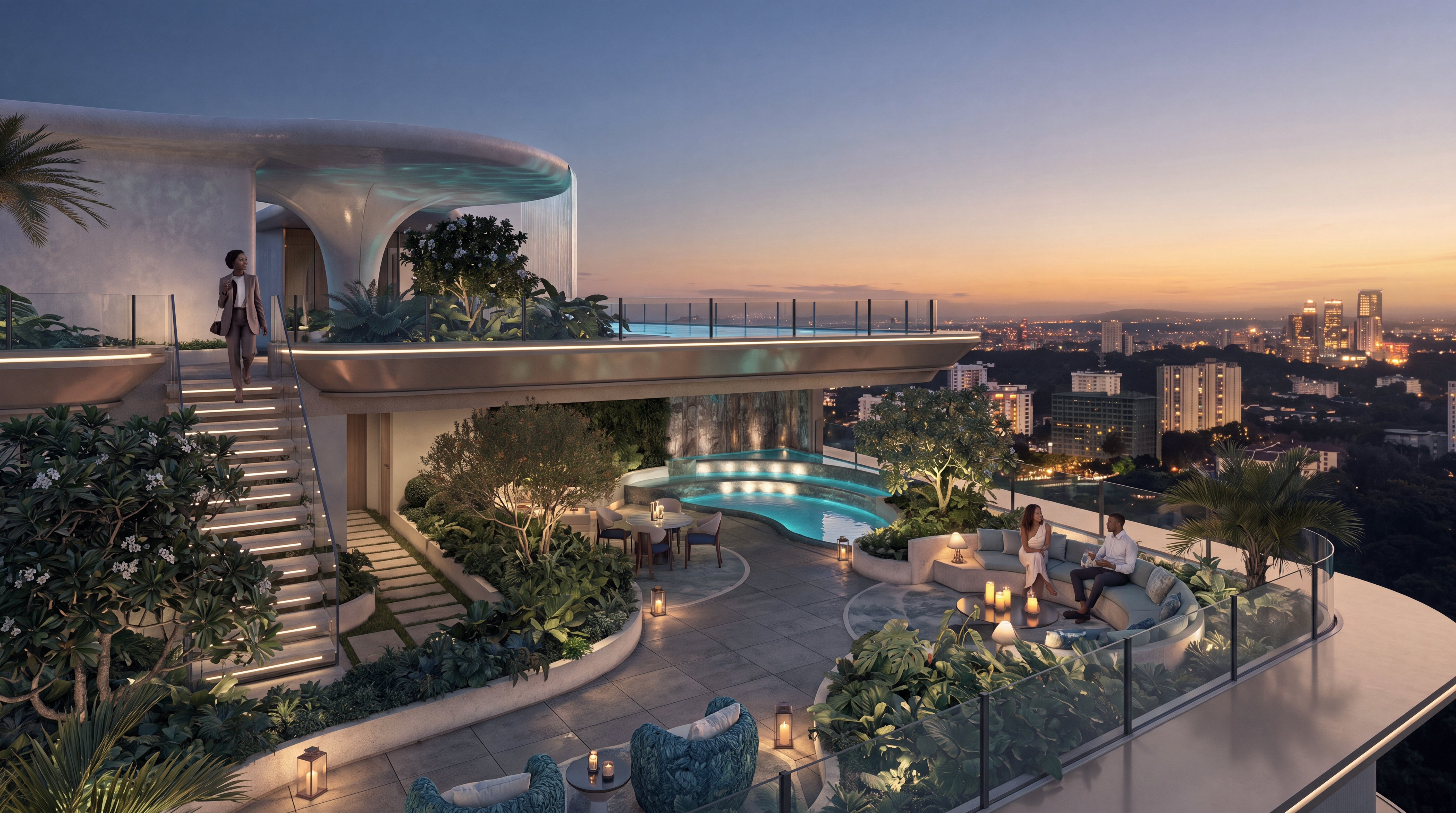 The rooftop, above Nairobi